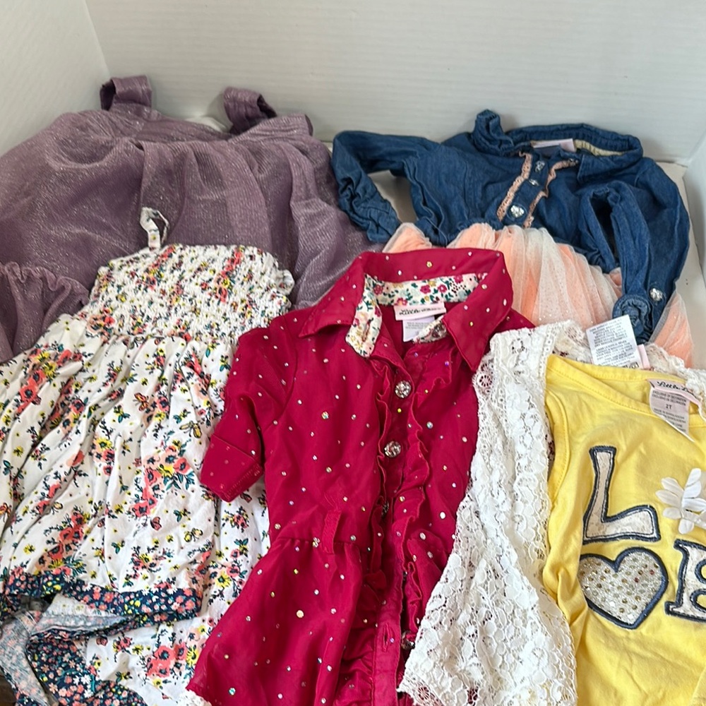 6 piece bundle of dress and tips size 2t